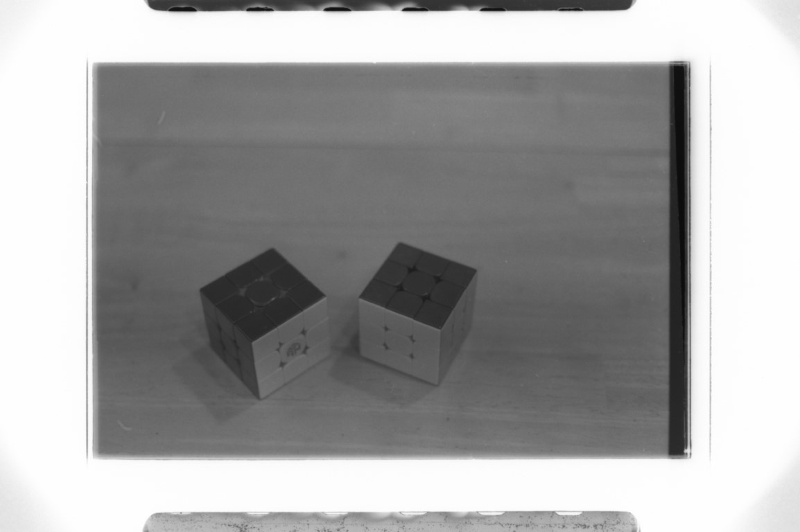 Two Rubik's Cubes, Green Channel